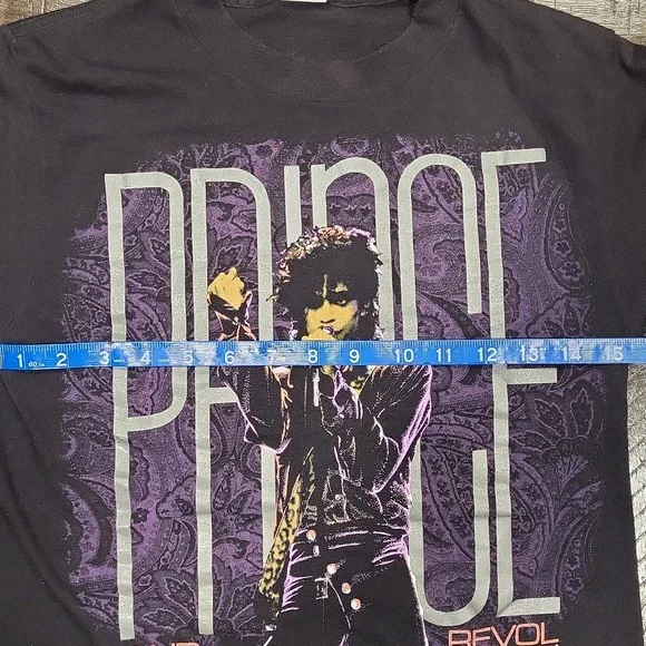 Vintage 1985 Prince and the Revolution Shirt World Tour Size M Single Stitch - Picture 8 of 9